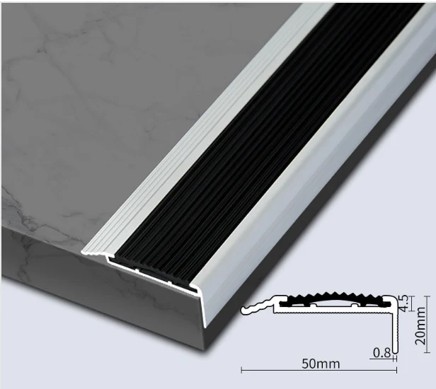 Aluminum alloy stair anti-slip strip - Kat Mar Sports LLC