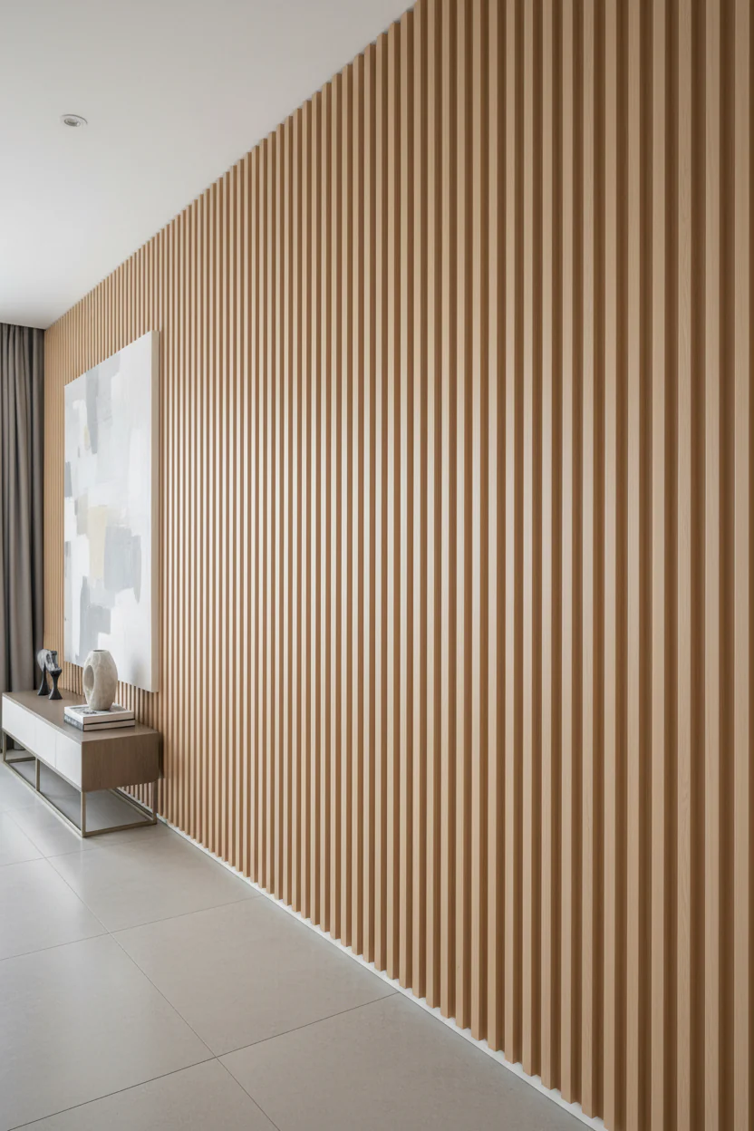 Fluted Panels 150x3000mm WPC Slated Wall Panel - Wooden - Kat Mar Sports LLC