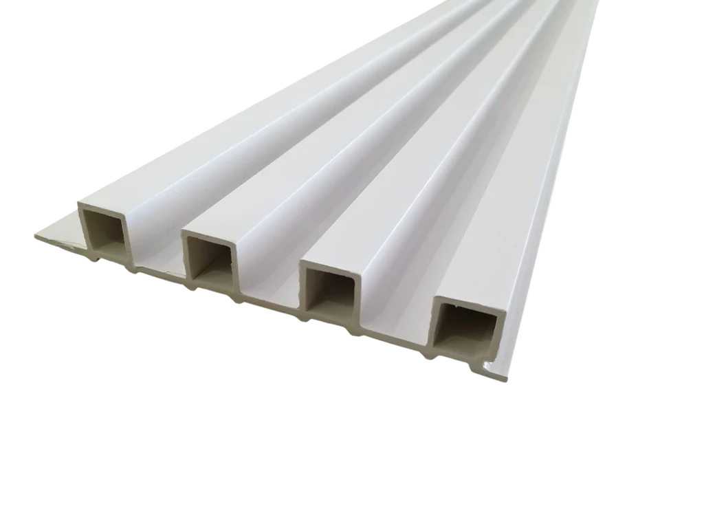 Fluted Panels 150x3000mm WPC Slated Wall Panel - White - Kat Mar Sports LLC