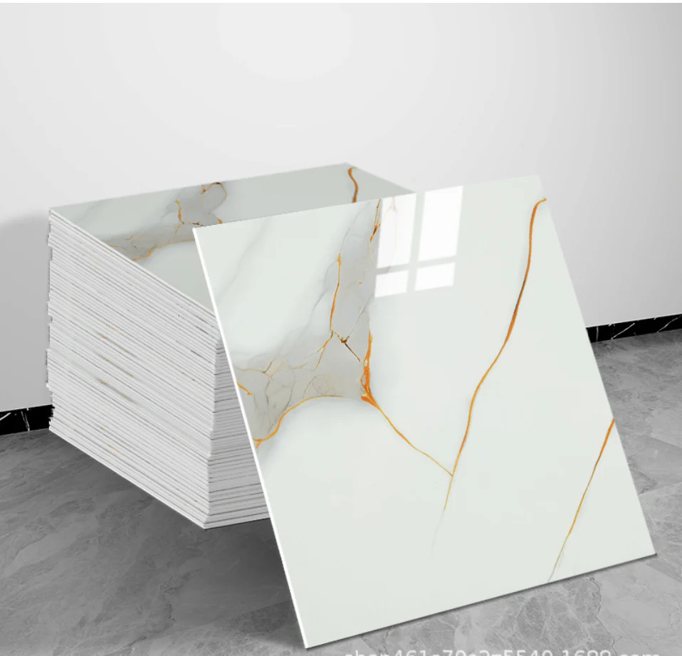 10pcs of PVC golden line wall tiles sticker -30x30 cm - Kat Mar Sports LLC