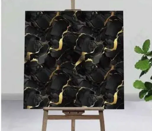 10pcs of PVC golden black wall tiles sticker -30x30 cm - Kat Mar Sports LLC