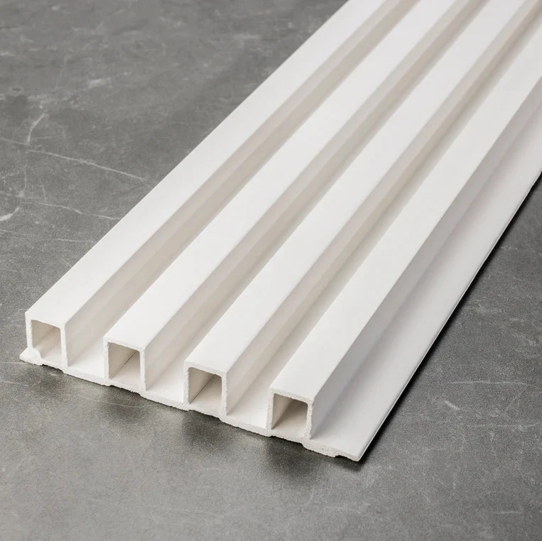 Fluted Panels 150x3000mm WPC Slated Wall Panel - White - Kat Mar Sports LLC