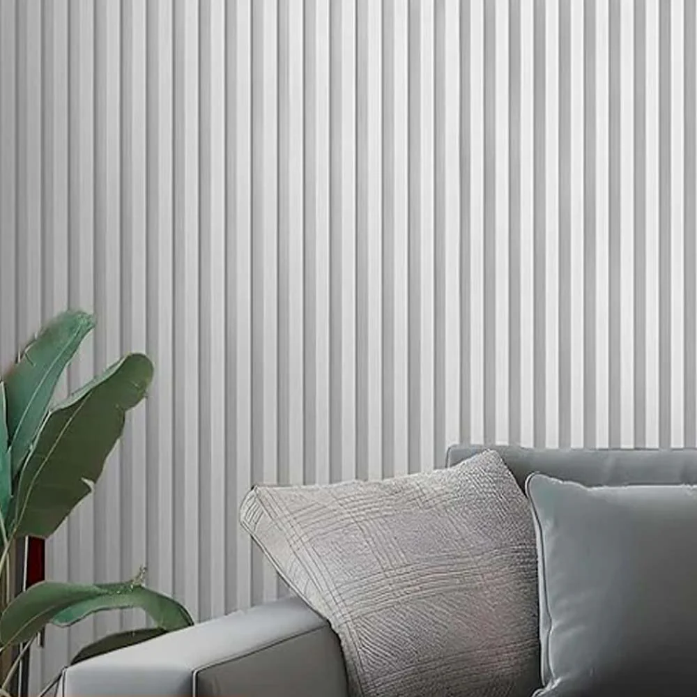 Fluted Panels 150x3000mm WPC Slated Wall Panel - White - Kat Mar Sports LLC