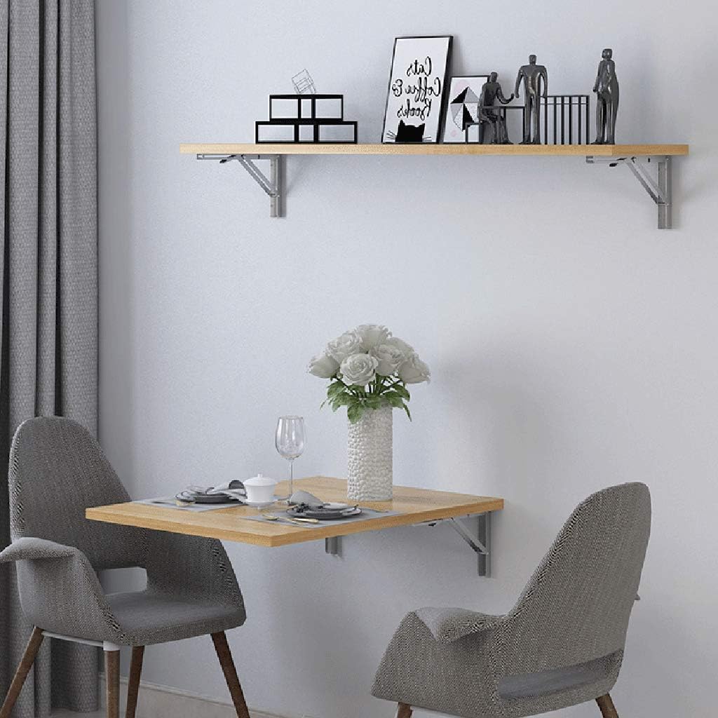 Folding table Wall Mounted Stainless Steel Folding Triangle Shelf Pair - Kat Mar Sports LLC
