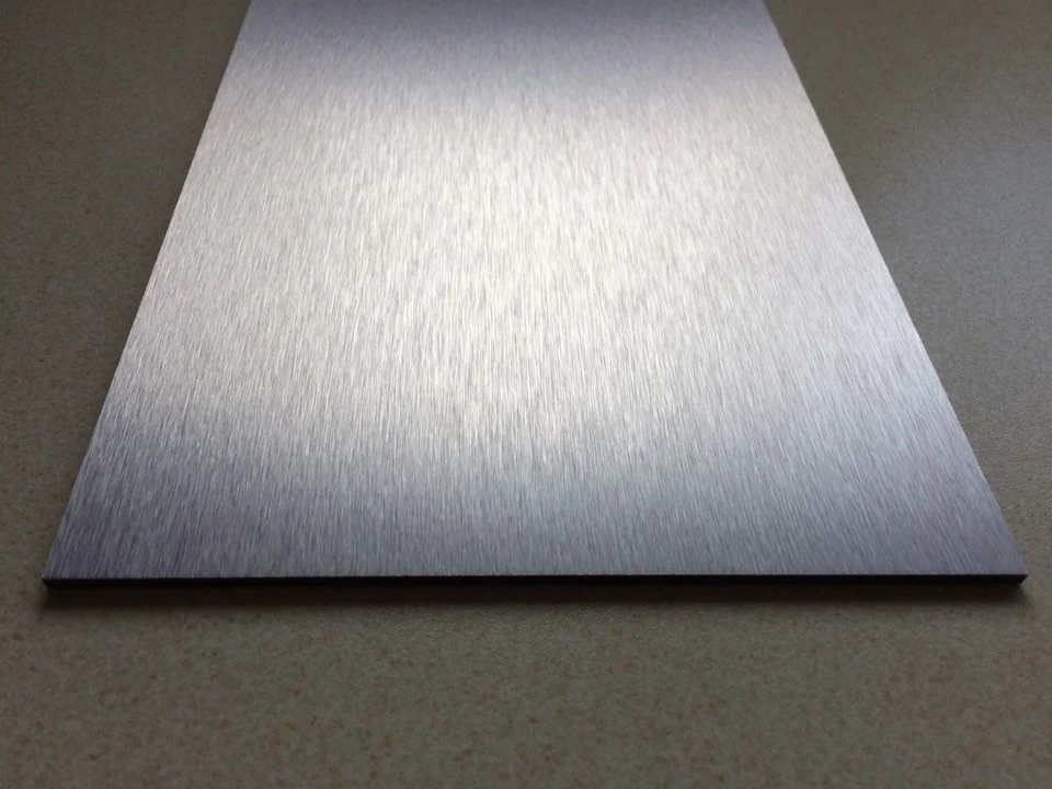 Aluminum Composite Panel ACM Sheet - A1220 Brushed Silver - Kat Mar Sports LLC