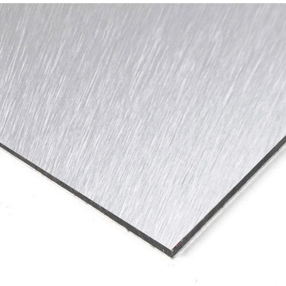 Aluminum Composite Panel ACM Sheet - A1220 Brushed Silver - Kat Mar Sports LLC
