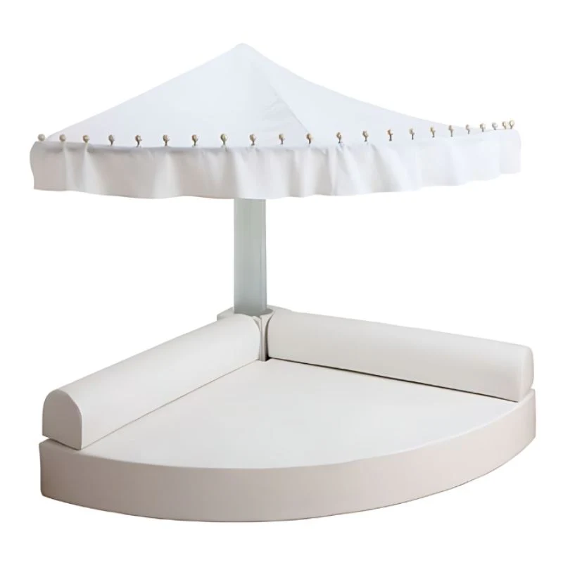 HABA Pro Sensory Corner Quadrant Mat with Backrests - Crystal Grey - Kat Mar Sports LLC